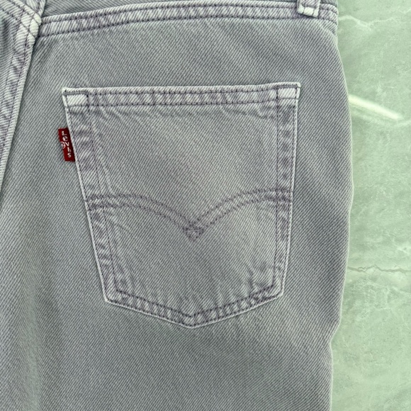 Women's Levi's Purple '94 Baggy Mid-Rise Straight Leg Jeans 100% Cotton 24 x 31 - Picture 10 of 16